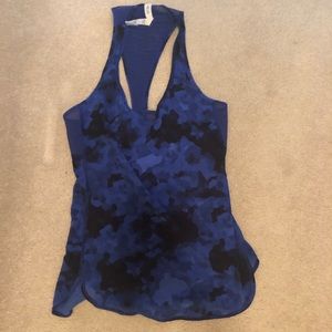 Lululemon blue camo tank